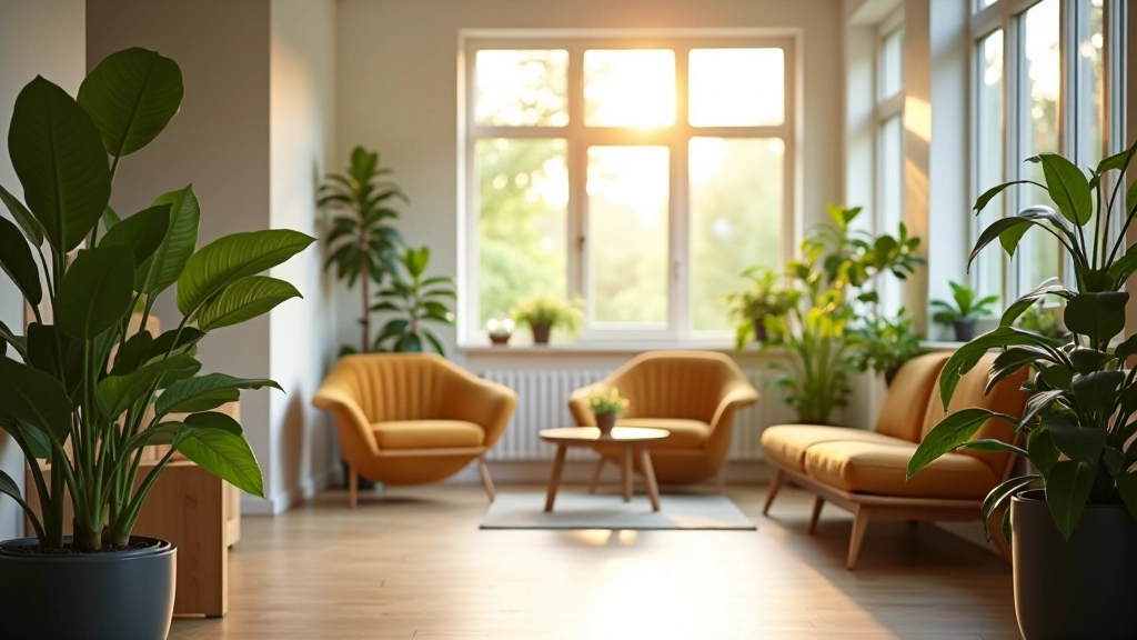 Inspirerend kantoor omgeving met natuurlijk licht en groen